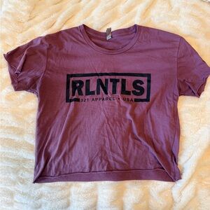 Pink Women's Crop Workout Top